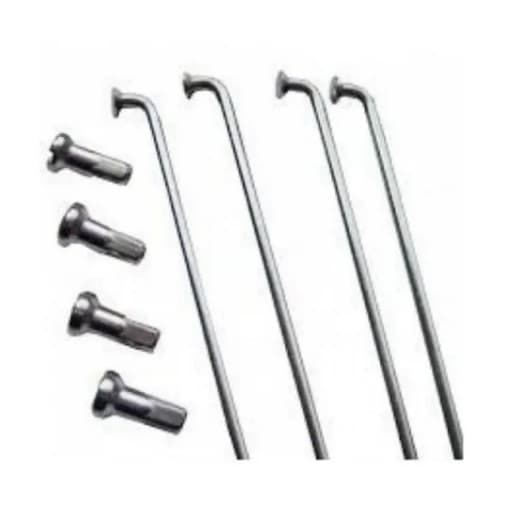 Raio Fino Inox 283 X 2.0mm Para Bicicleta Oferta - 72 Pçs