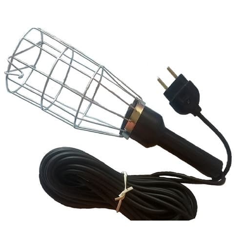 Pendente Luz12 Mts Fio Pp- Gaiola Longa P/ Lâmpadas Diversas
