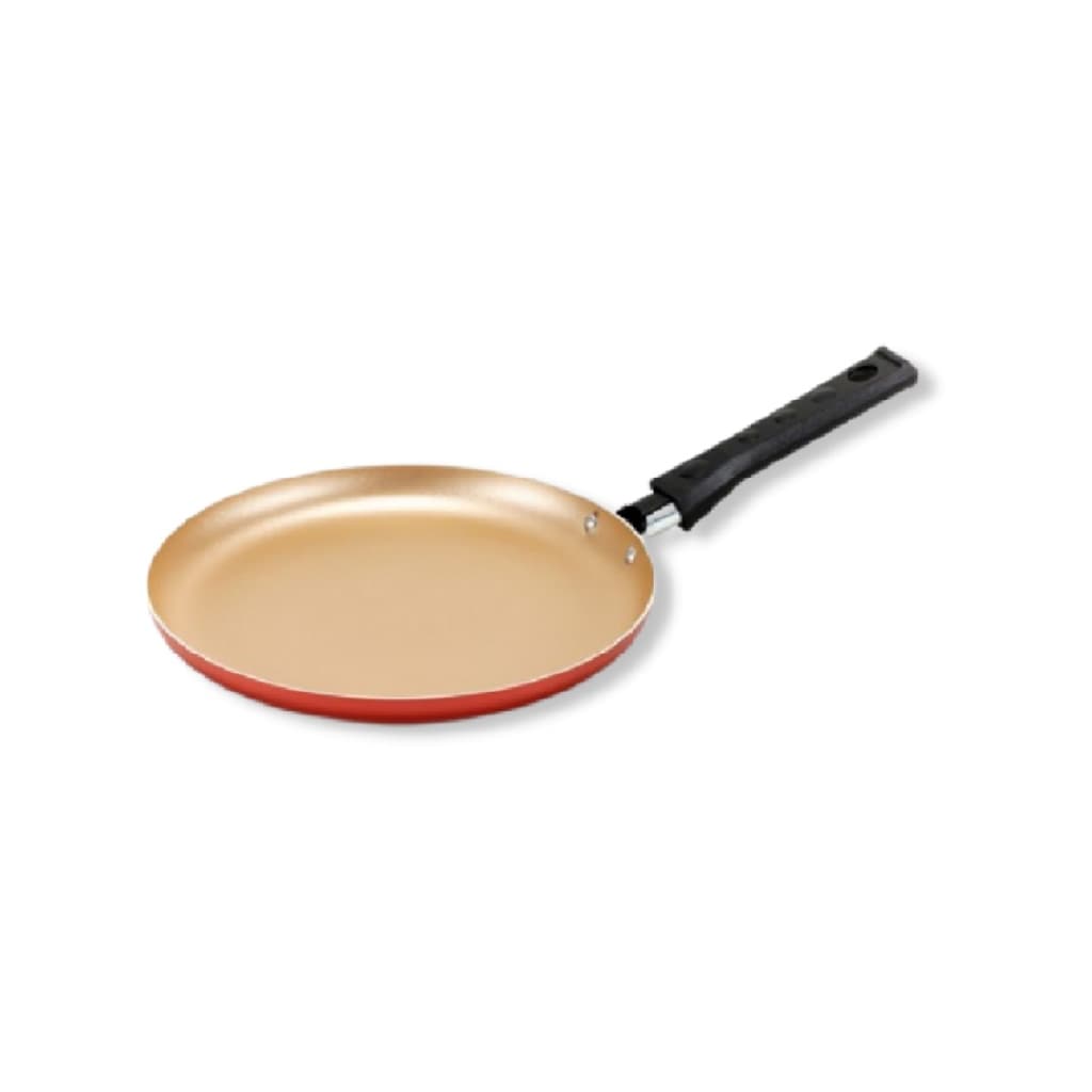 Frigideira 22cm Cereja com Dourado Alumi-Aço Linha Premium J4TECH Alumínio Antiaderente Teflon Ultra Resistente