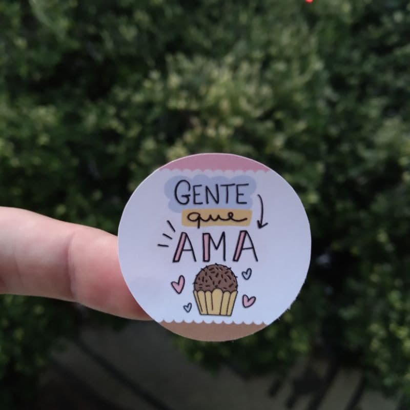 48 Adesivos Confeitaria 4cm