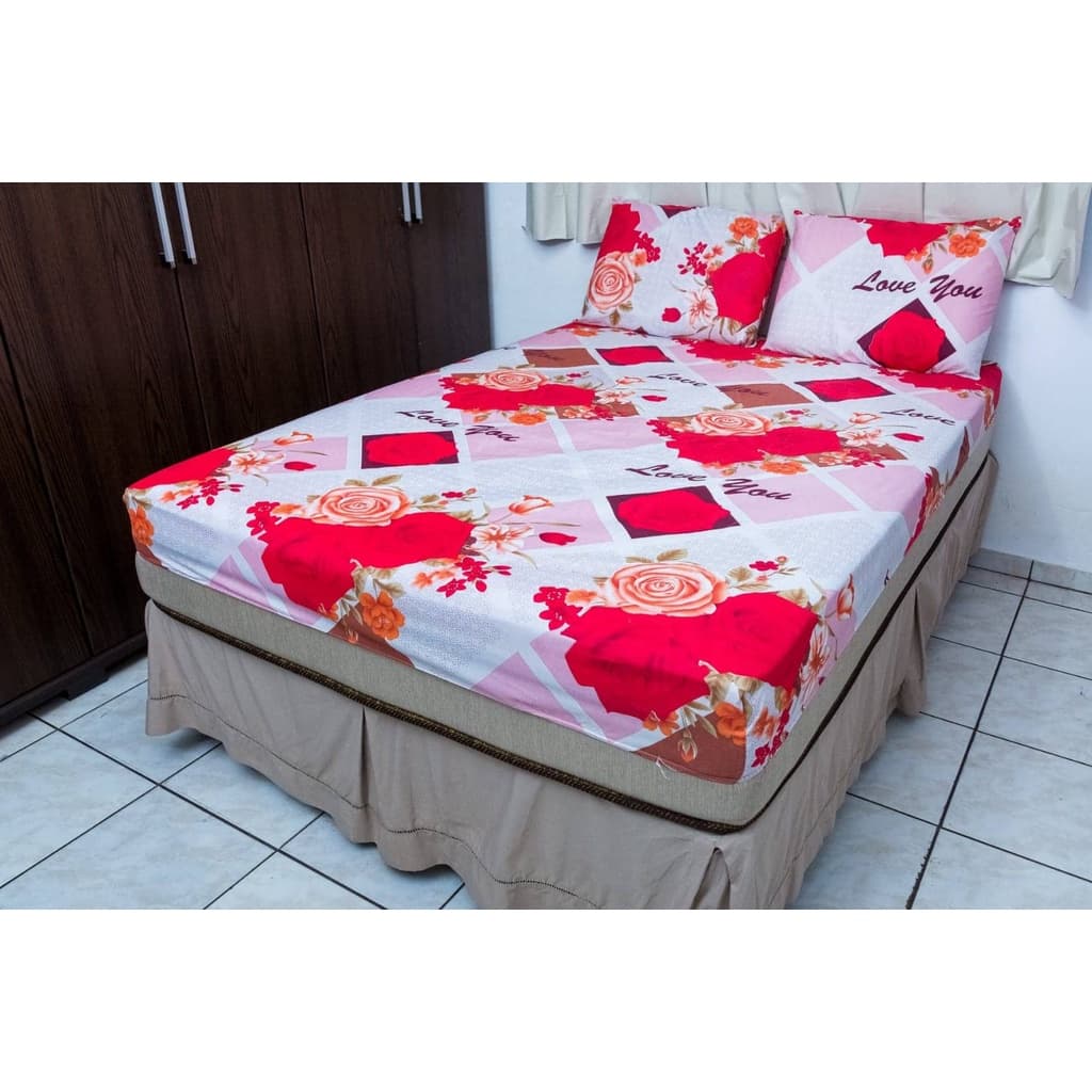 Jogo de Lençol Queen 3 Peças Estampas Variadas Micro Fibra