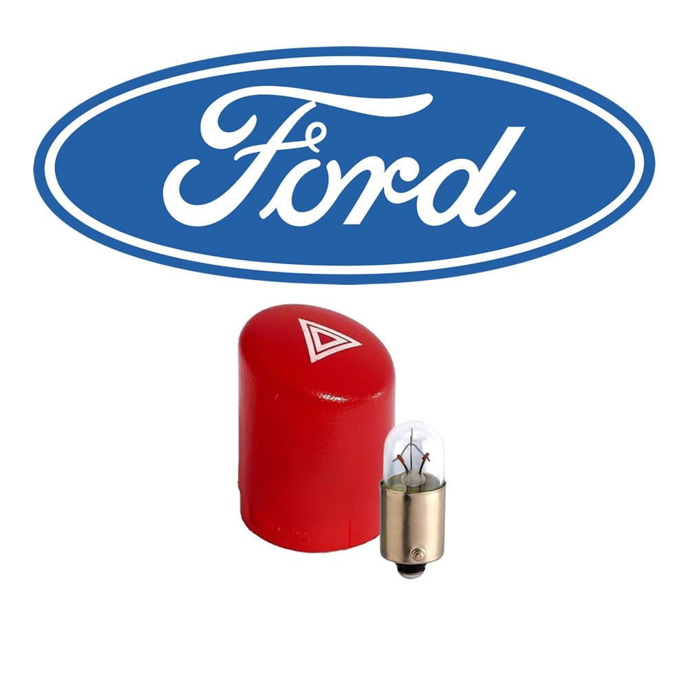 Botao Pisca Alerta Ford Fiesta Courier Ecosport Ka + Lampada