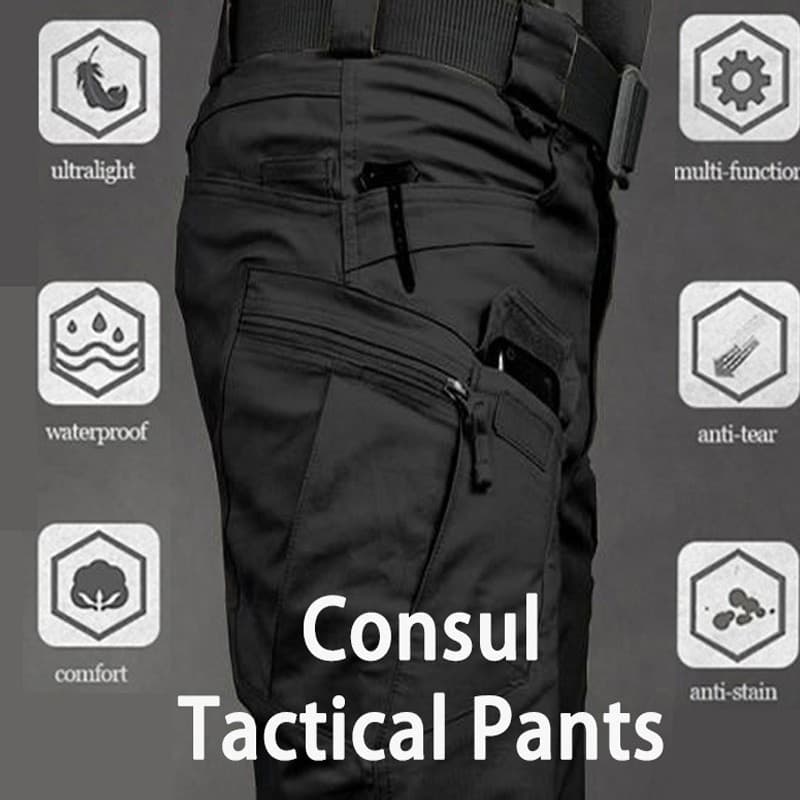 2024 Calça Masculina Seco Fino e Rápido Calça Tática Ao Ar Livre Calça Esportiva Com Vários Bolsos Respirável E Vestíve
