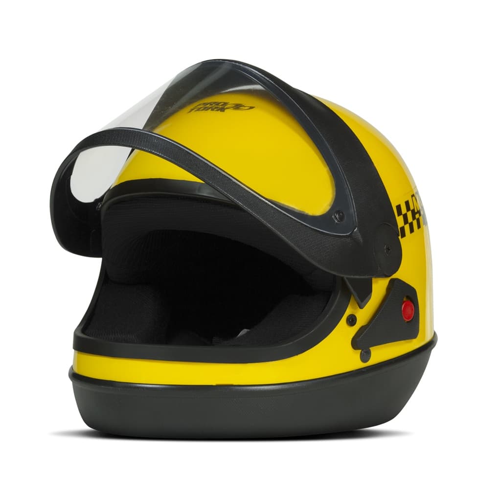 Capacete Sport Moto Amarelo Laranja Moto Táxi Adulto Masculino Feminino Fechado Pro Tork