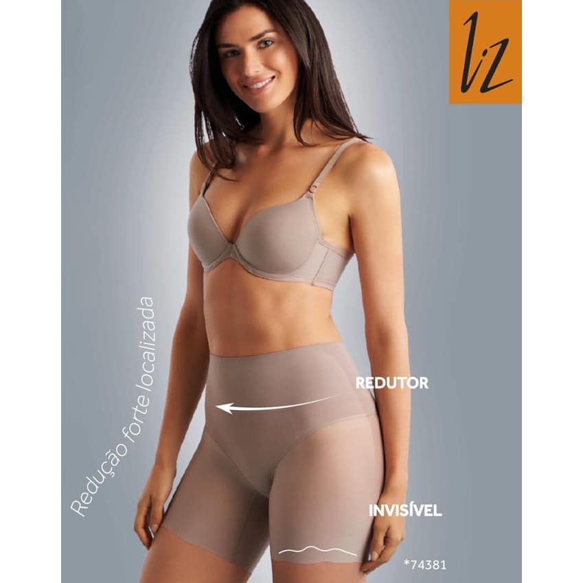 Bermuda Modeladora 74381 Liz - NÃO MARCA NAS PERNAS Invisible Control