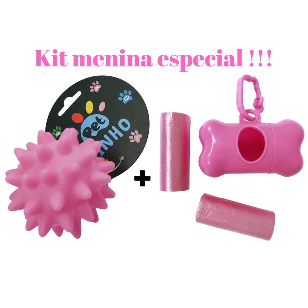 KIT - Coletor Cata - Caca + Brinquedo mordedor  Pet Ninho com Apito, para cachorro, acessorios pra filhotes, Coisas para Cachorros Filhote conjunto Higiênico, Porta Saquinhos Higienicos Kit higienico para passeio cachorro cata coco