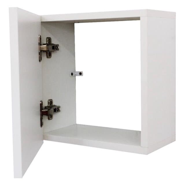 1 Nicho Toalheiro Com Porta Multiuso Decorativo Mdf Branco otima qualidade