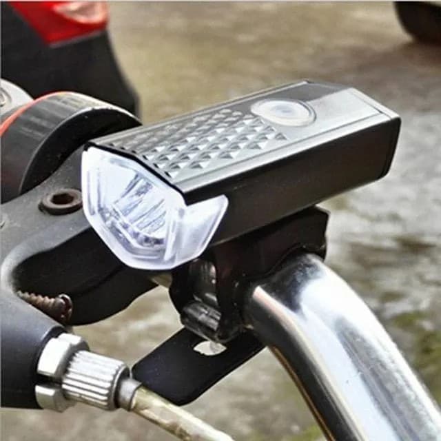 Farol De Bicicleta Bateria Embutida Led 300 Lúmens Bike