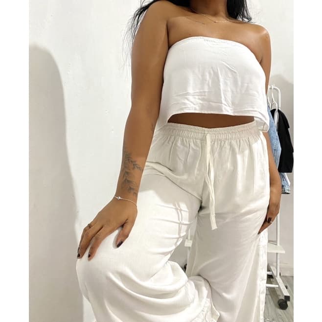 Cropped faixa top tomara que caia Cropped cortina Cropped com babado