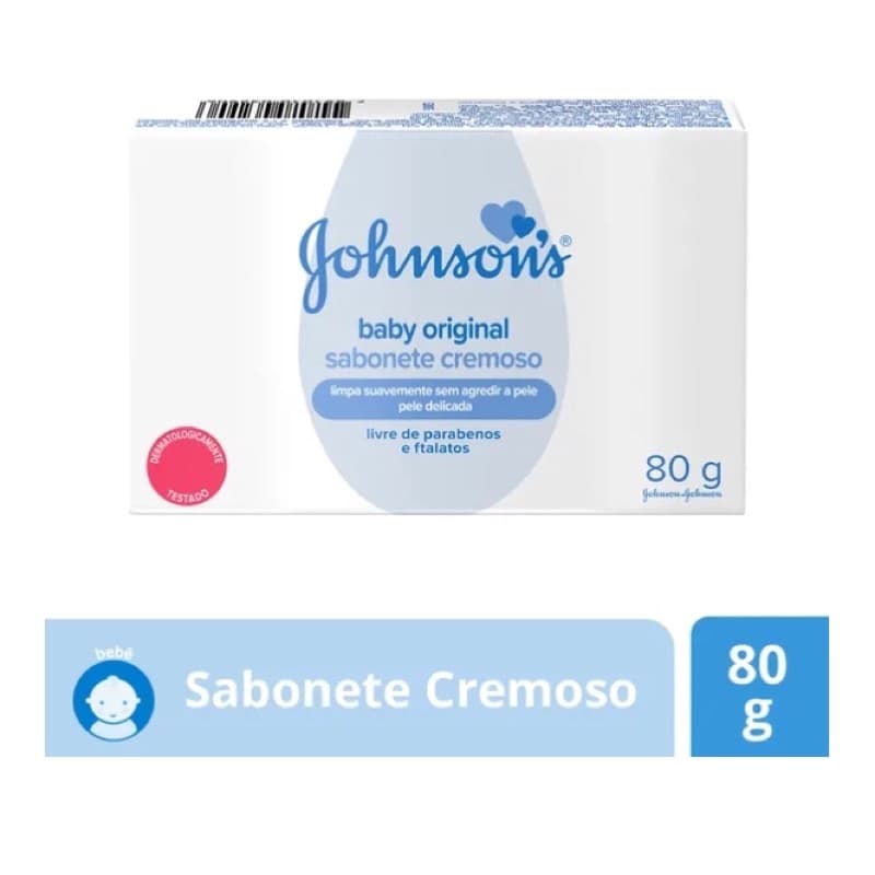 Sabonete Johnson's Baby barra 80g com 3 unidades