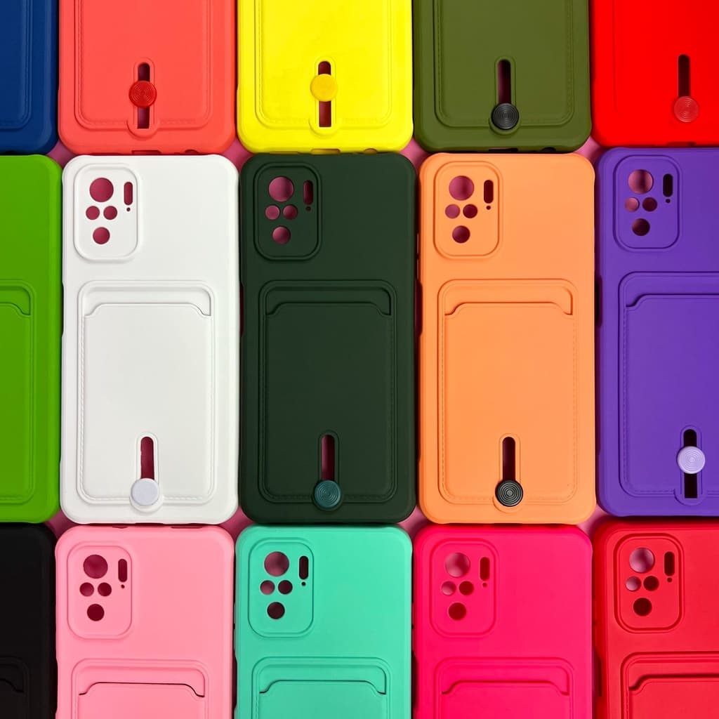 Capa Anti Impacto Colorida/ Redmi Note 10/10s 4G / Porta cartão com Botão para levantar (CF39)