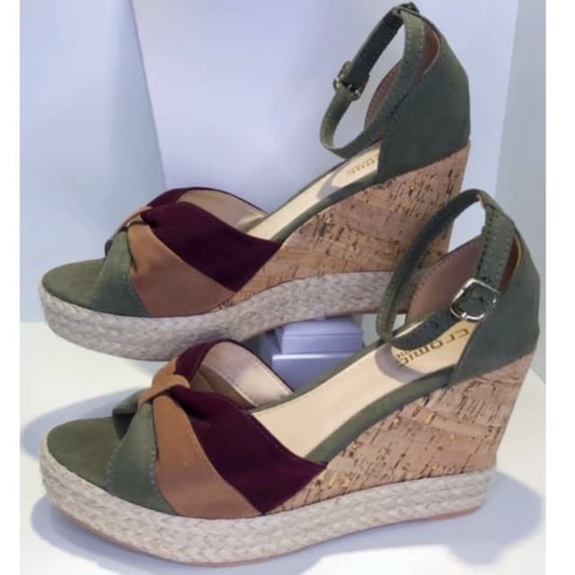 Sandália Sapato Feminino Espadrile Scarpin Salto Anabela Macio Leve Confortável Casual