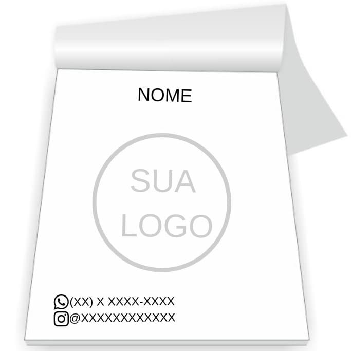 Blocos Bloquinhos Talão De Rascunho Personalizado 15x21