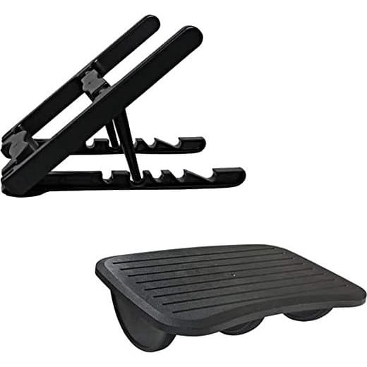 Kit Ergonômico Suporte para Notebook e Apoio para Pés masticmol