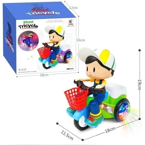 Boneco Empina Gira 360 Bicicleta Musical Som e Luz Promoção!