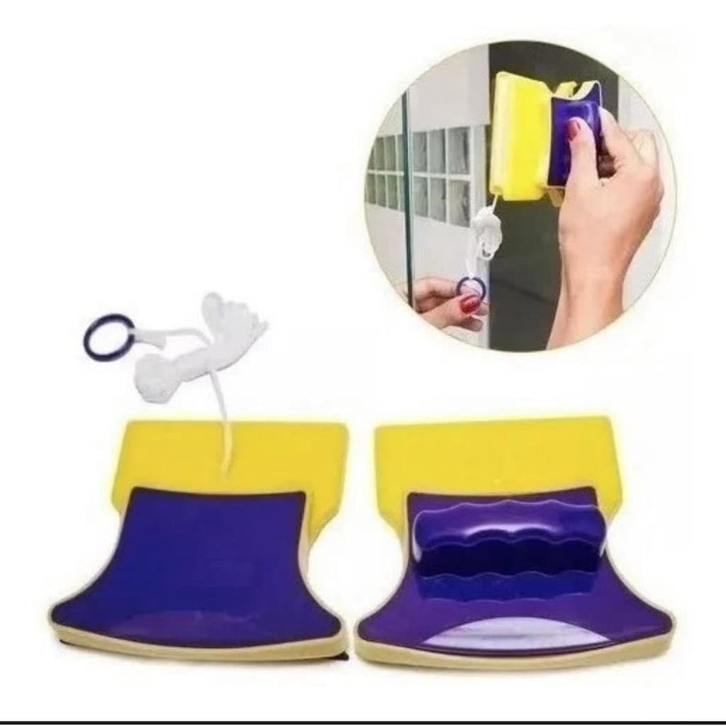 Limpa Vidros Magnético Rodo Mágico Dupla Face Ímã Duplo.start