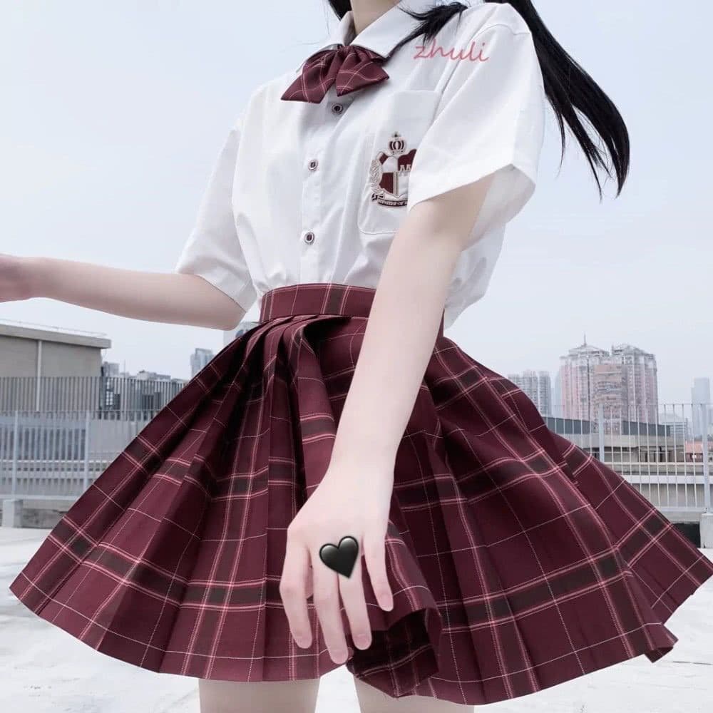 (Liu) Saia Treli A De Uma Pe Uma Feminina Japonesa Menina Macia Sahua Jk Uniforme Estudante Universit Rio Saia Uniforme Es