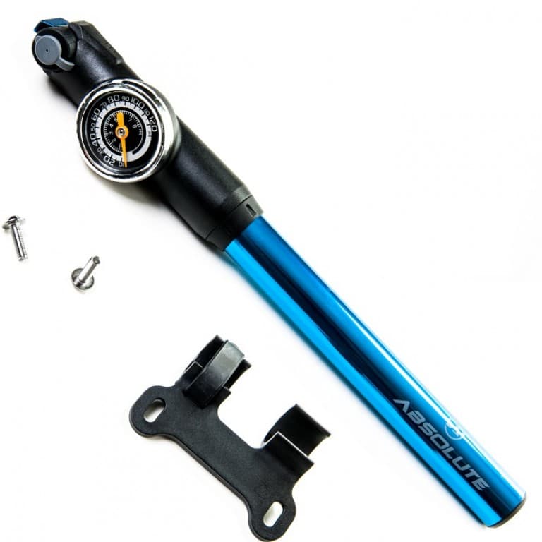 Bomba De Ar Bicicleta Com Manometro Absolute Mtb Speed azul