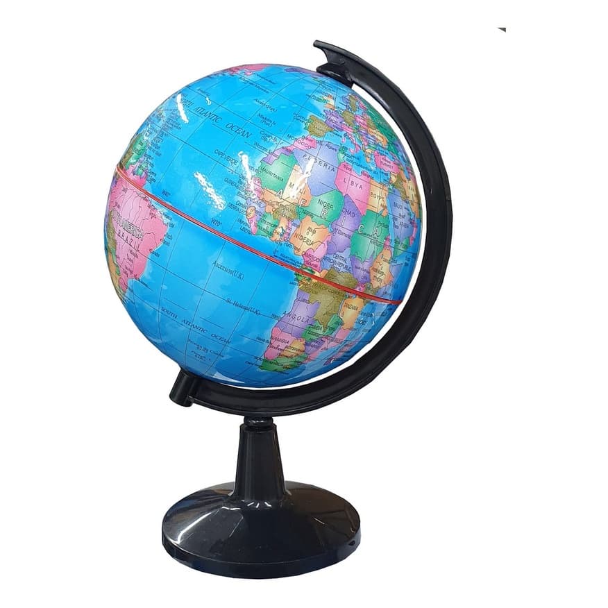 Globo Terrestre De 13cm Decorativo Mapa Mundi Geográfico