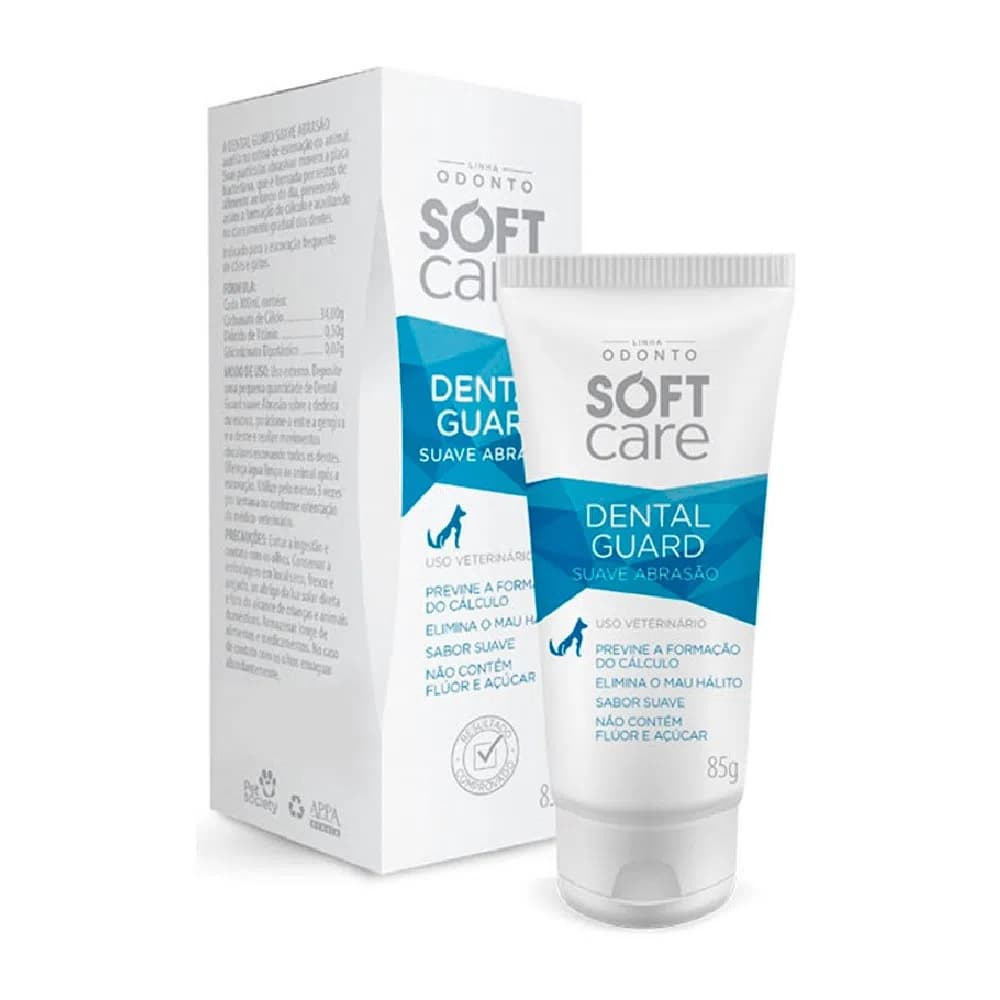 Soft Care Dental Guard Suave Abrasão Para Cães E Gatos 85g