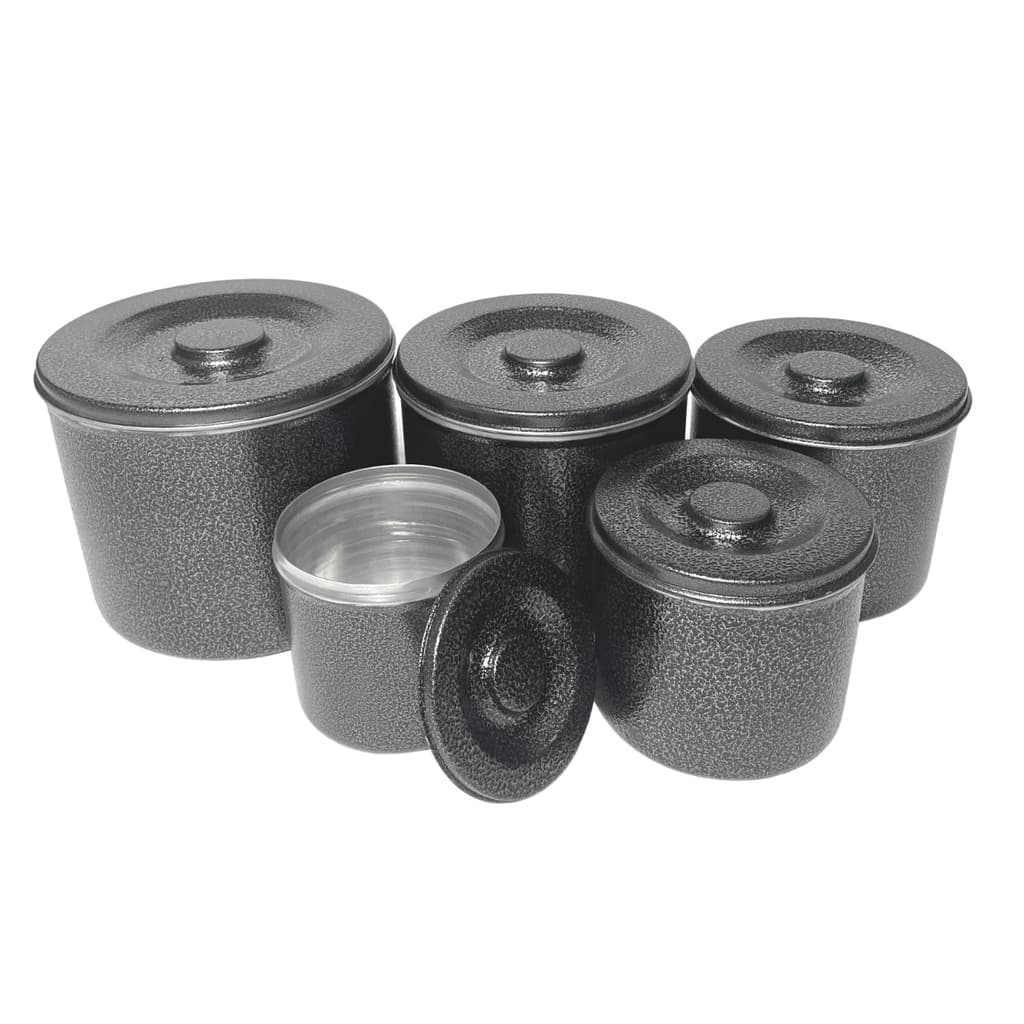 Jogo Kit Mantimentos Craqueado Pote Conjunto 5 Peças