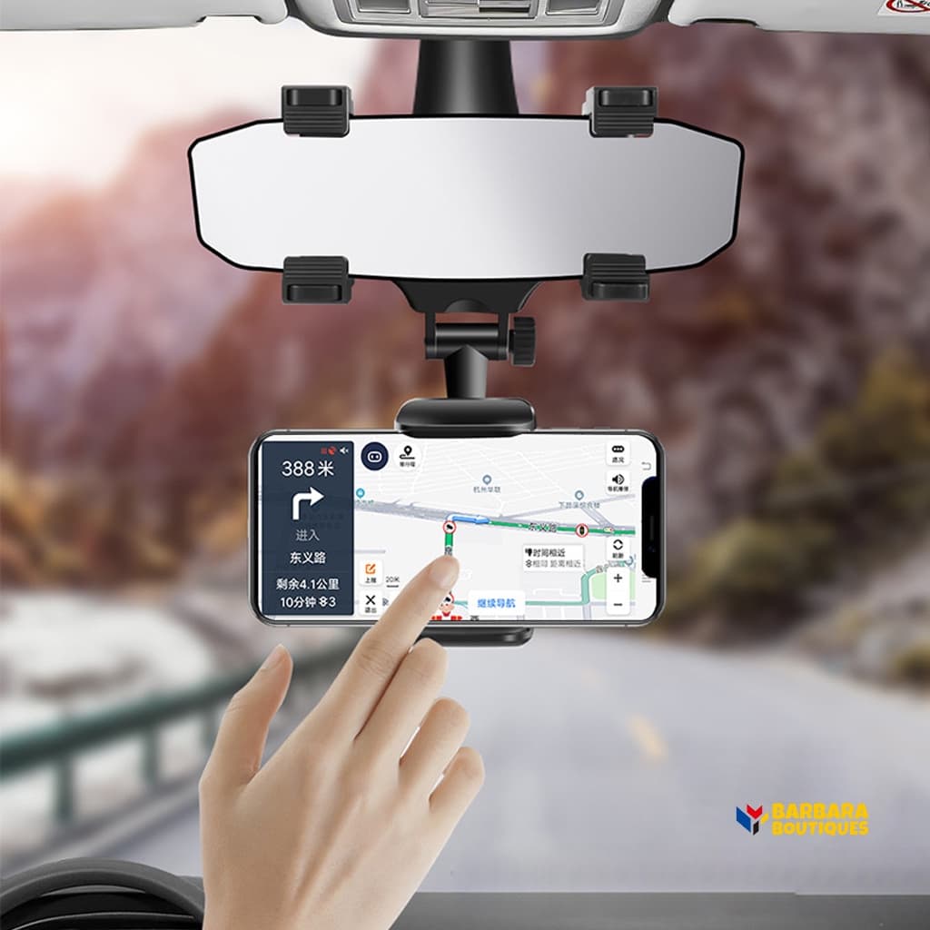 Suporte Veicular Para Espelho Retrovisor De Carro / Suporte Para Banco Dianteiro / Traseiro / Tipo Ajustável | Car Phone Holder Car Rearview