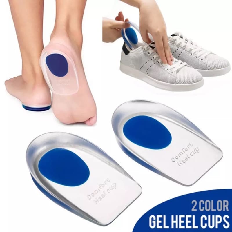 Palmilha Silicone Gel Calcanhar Amortecedor De Impacto Saúde dos Pés