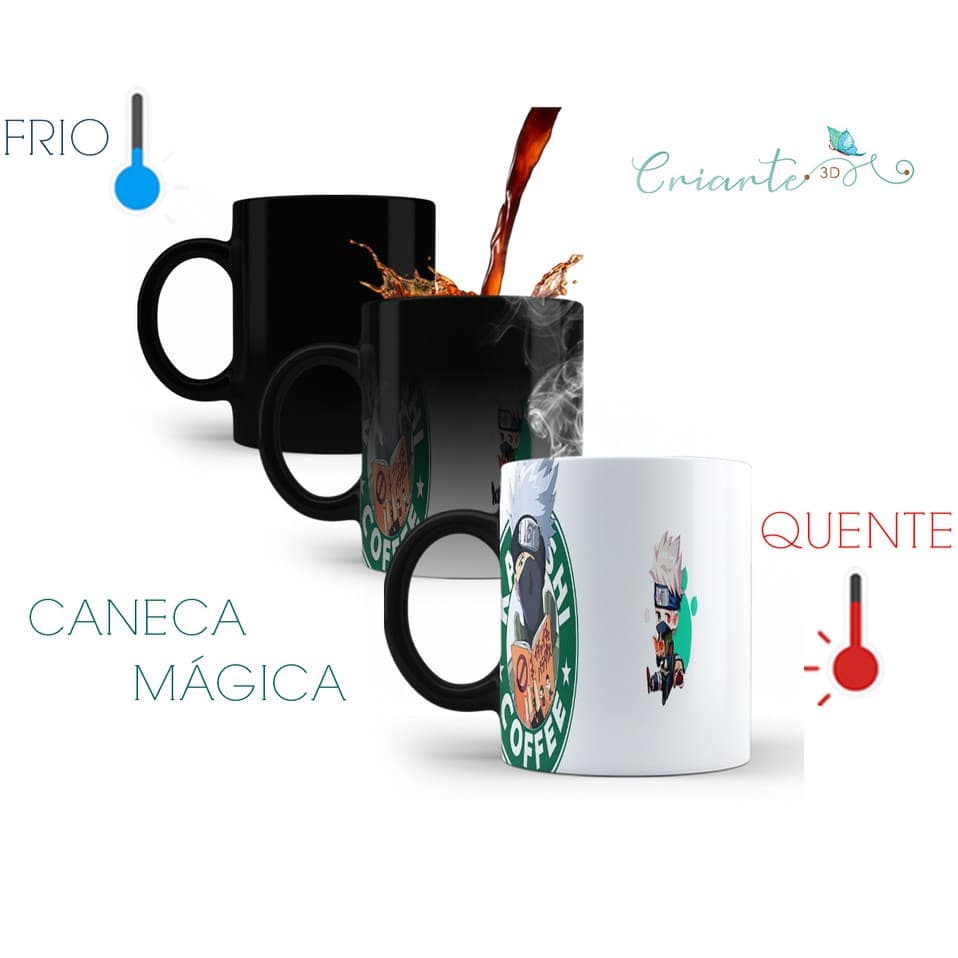 Caneca Porcelana Mágica Coleção Naruto #12