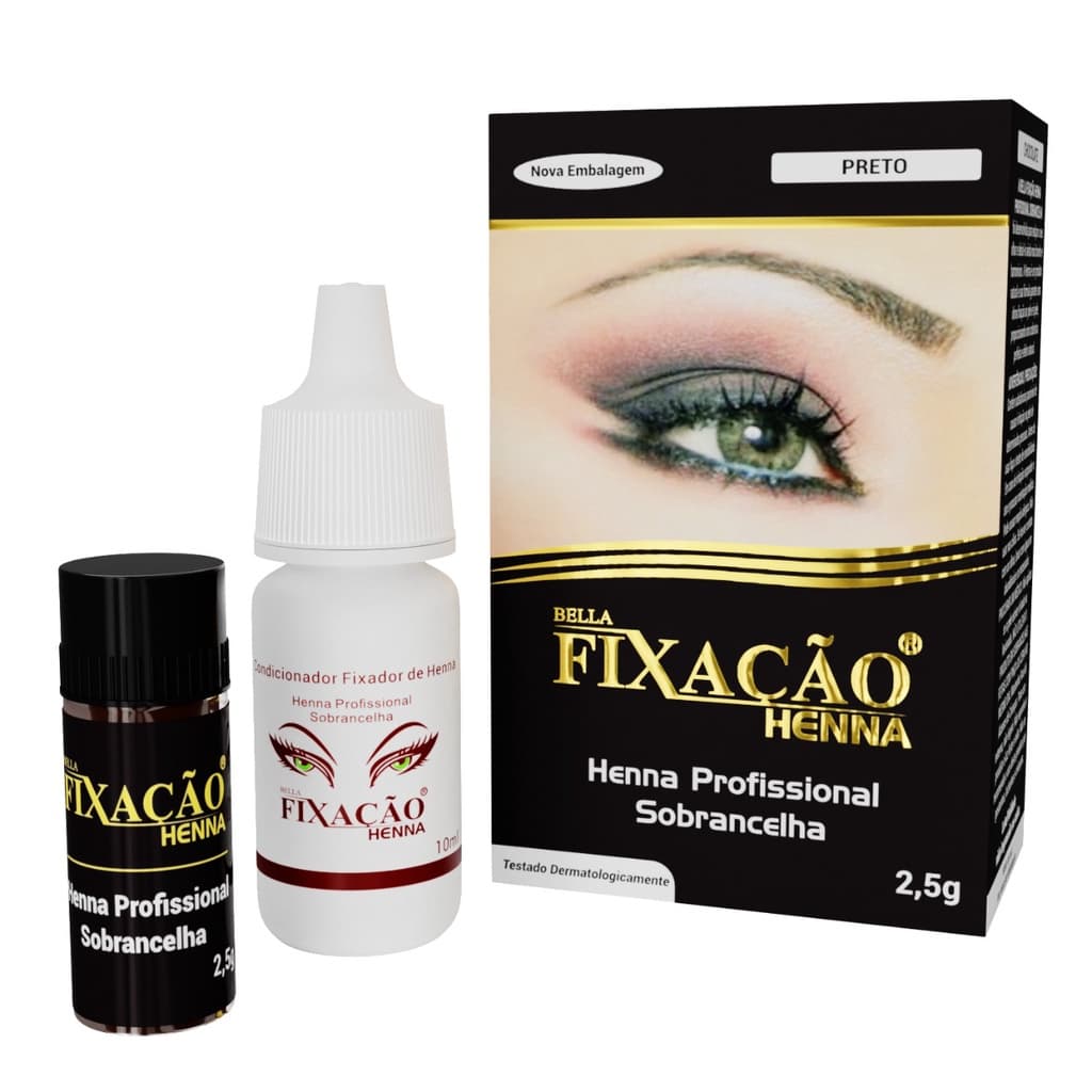 Henna para sobrancelhas Bella Fixação 2,5g