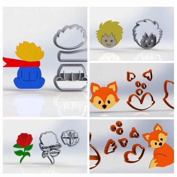 Kit Cortadores Pequeno Príncipe 5 cm