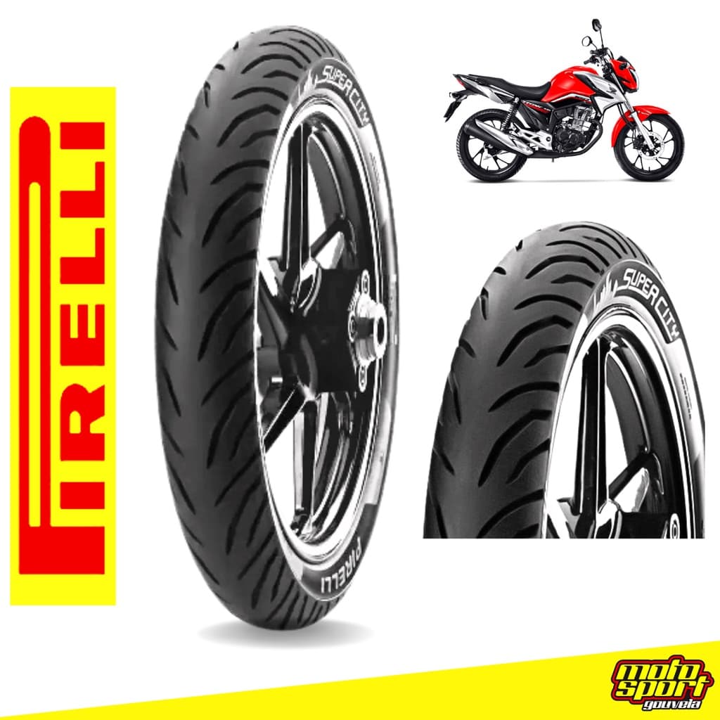 Pneu Traseiro Pirelli Super City Original Sem Câmara 90/90-18 P 51 Titan 150 / 160