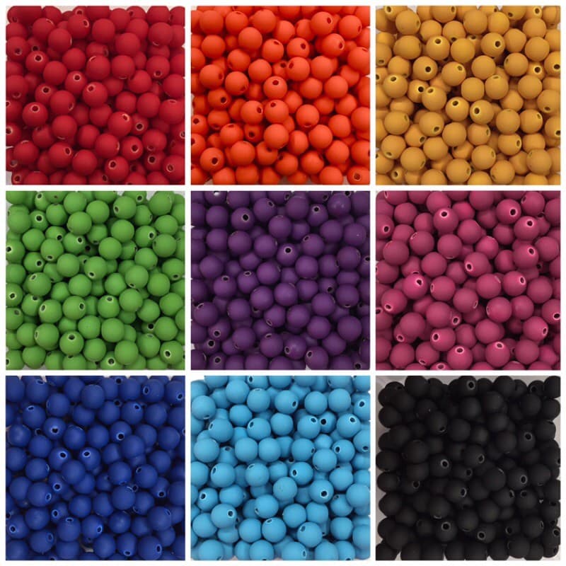 Bola emborrachada 10mm - pérola 20 gramas