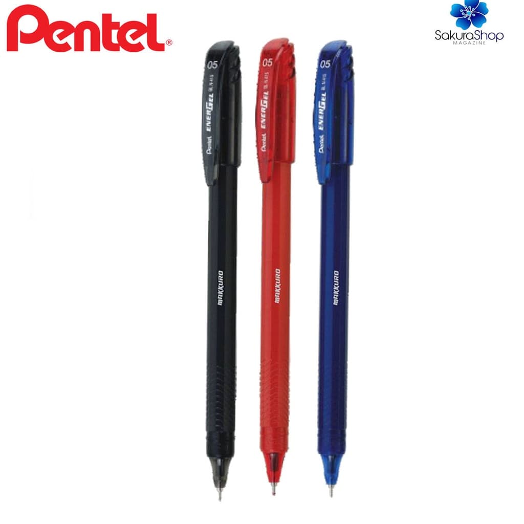 Caneta Gel EnerGel Makkuro PENTEL 0.5 mm