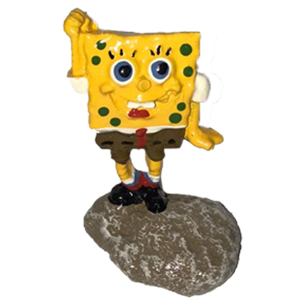 Fragata Bob Esponja P Enfeite Aquario Beteira Mini Fonte