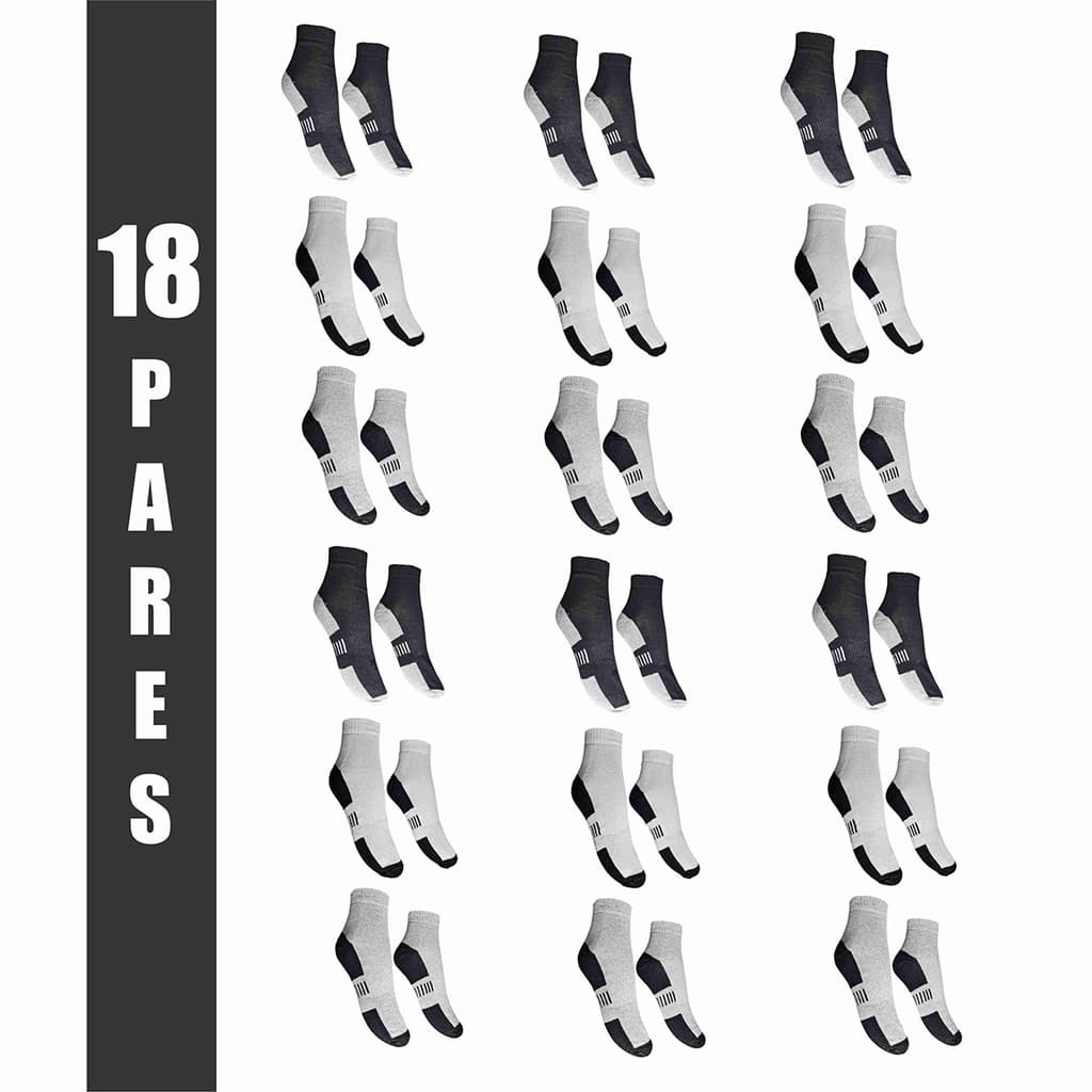 Meia Masculina Kit 18 Pares Prime Cano Médio Algodão Atacado + Brinde