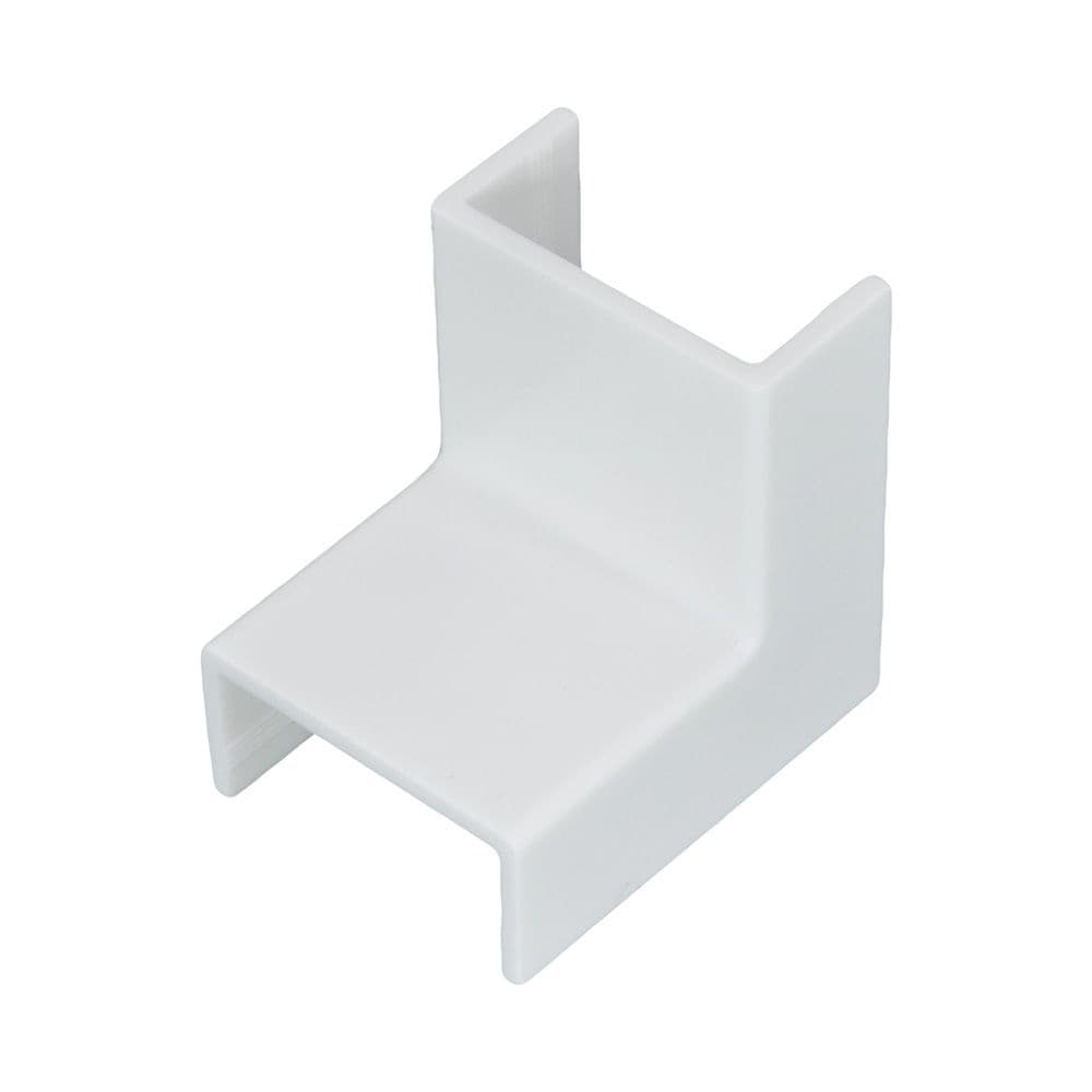 Acabamento para Canaleta Cotovelo Interno  10x20mm Branco - 6202  - ILUMI - ILM0024