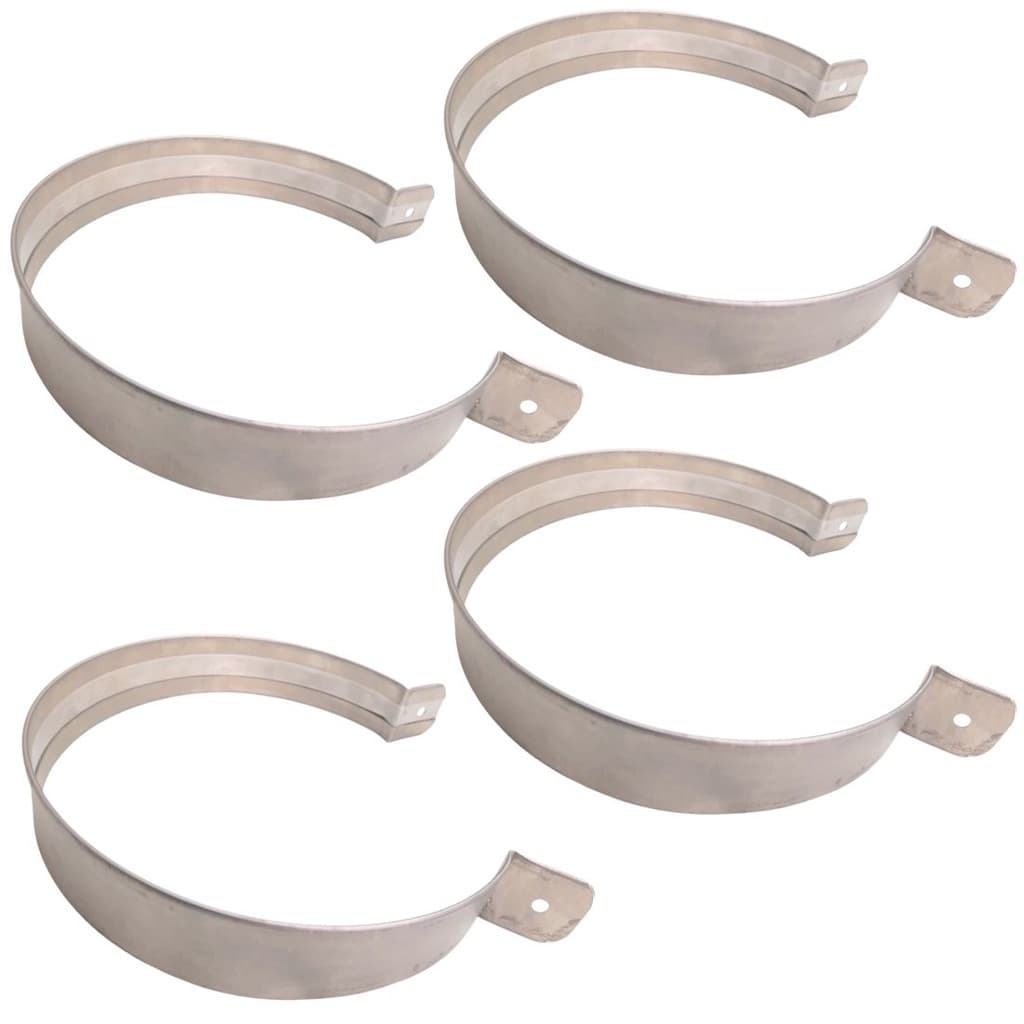 4 Abraçadeira 12" Polegadas Inox 304 Para Duto Churrasqueira