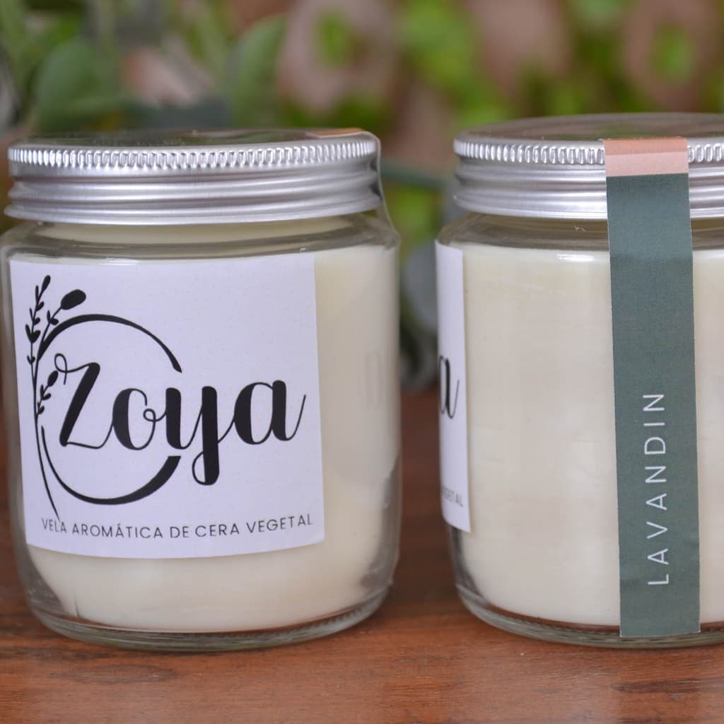 Zoya Vela Aromática Ecológica Aroma Lavandin 200g vela literária vela pote Zoya vela perfumada lavanda