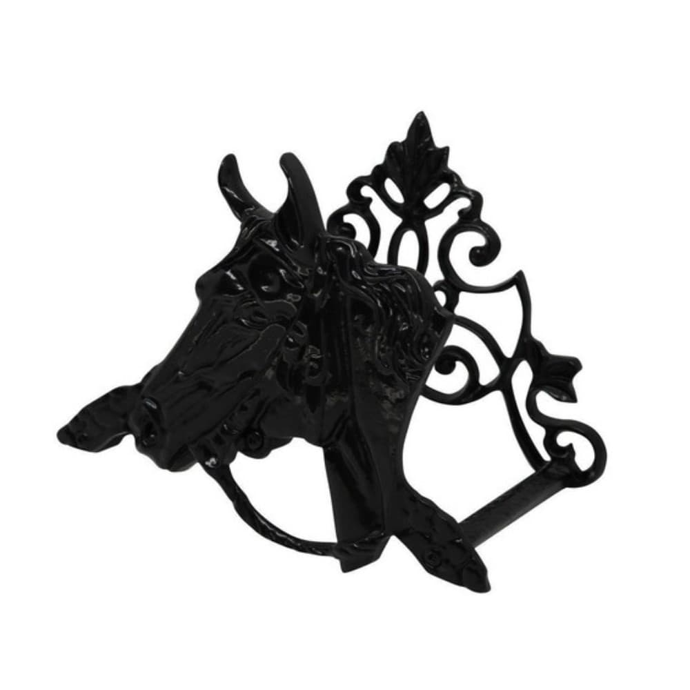 Enrolador De Mangueira Cavalo Preto