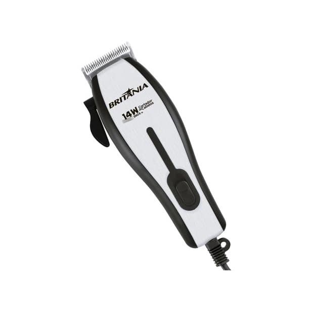 Cortador Máquina de Cabelo Britania 14W Inox Com 9 Acessórios 127v