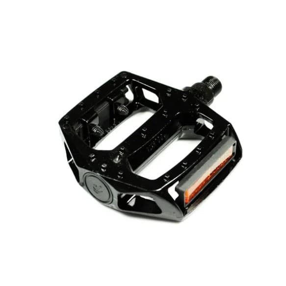 Pedal Alumínio Plataforma GTA Preto 9/16 Rosca Grossa Bike Bicicleta MTB Freeride DH Resistente