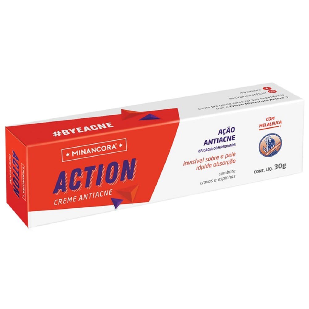Minancora Antiacne 30g Action Trata Previne Reduz a Oleosidade