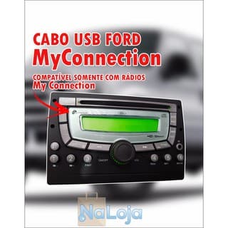 Cabo USB Ford My Connection + Chave de Remoção
