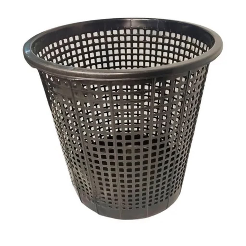 Cesto Para Lixo Redondo Telado 12 Litros Aquila Plastico Preto