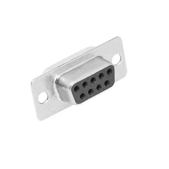 Conector DB9 Fêmea c/ Pinos Solda Fio