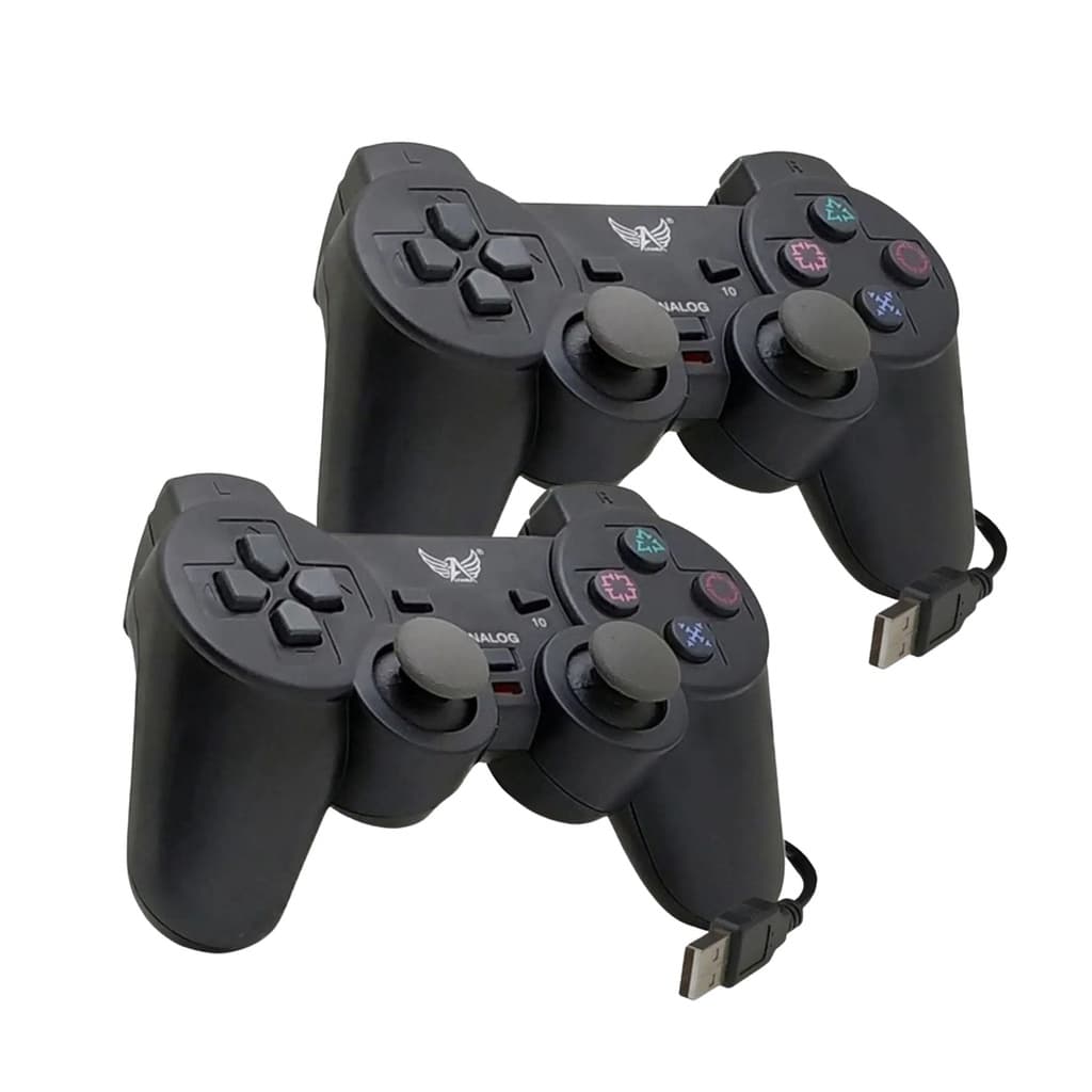 Controle Manete Para Computador Pc Notebook Ps2 Usb kit com 2