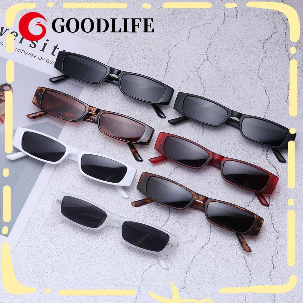 GOODLIFE Óculos De Sol Feminino Retangular/Pequeno/Quadrado/Vintage/UV400