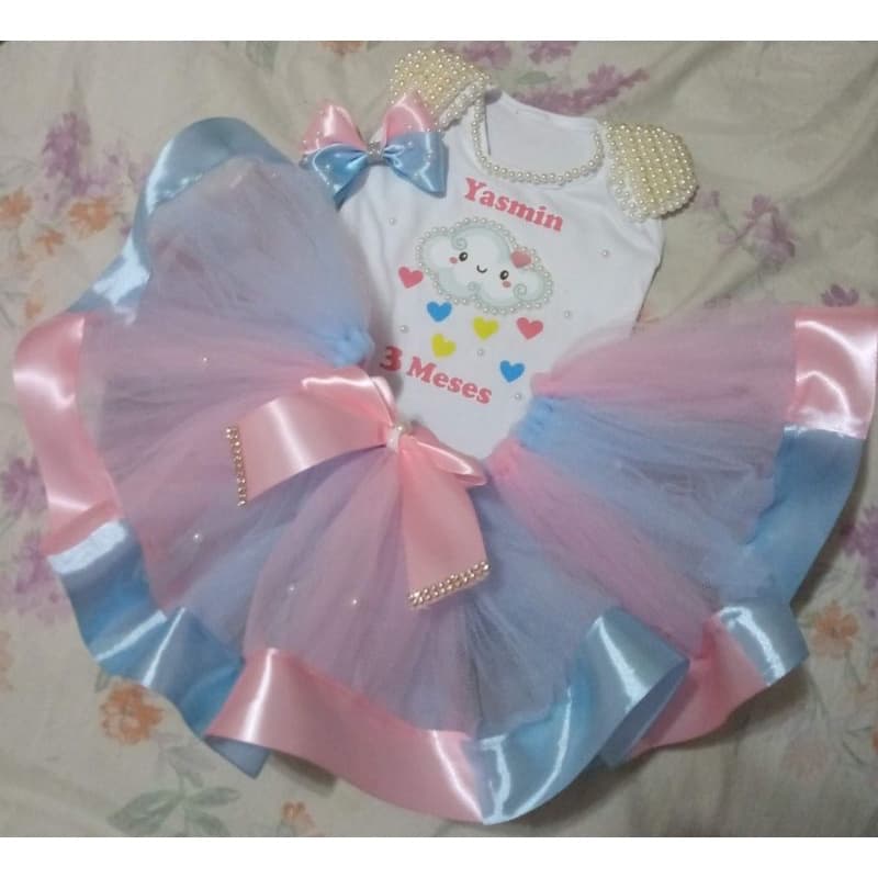 Conjunto chuva de bênção/nuvem de amor