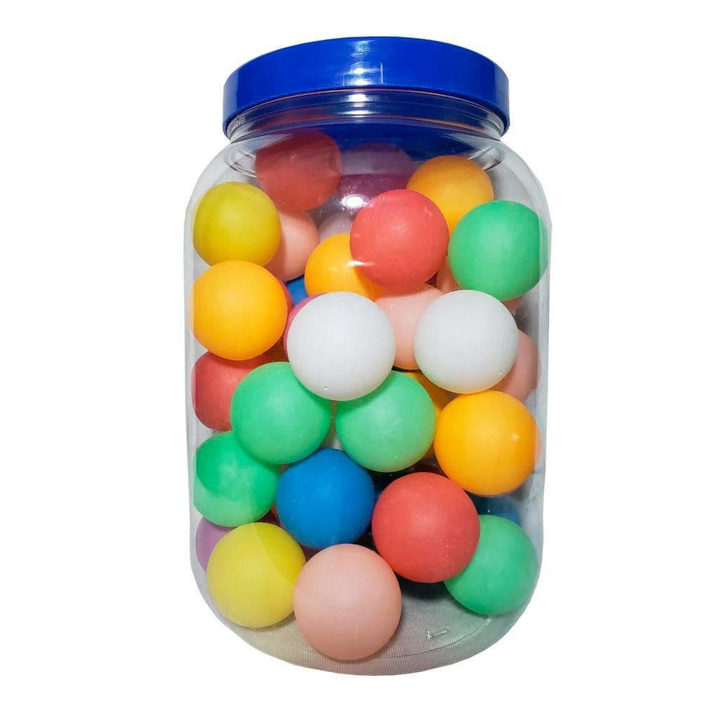 Pote Com 48 Unidades Bolas / Bolinhas De Ping Pong Coloridas - Tênis de Mesa