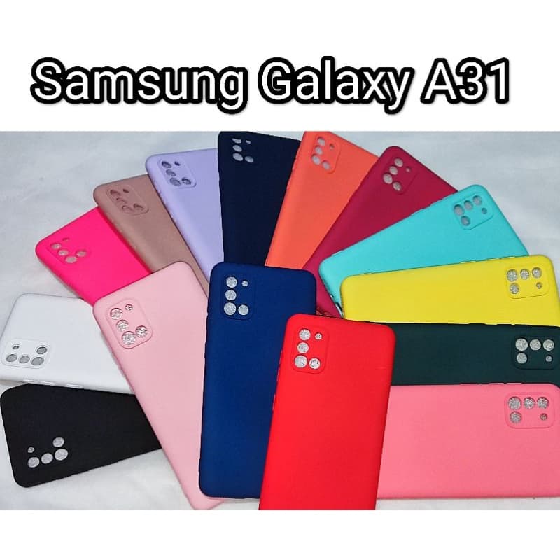 Capinha De Celular Para Samsung A31 Silicone Com Aveludada